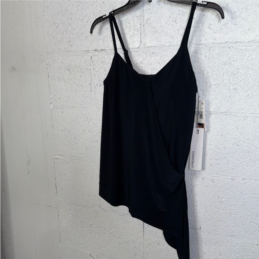Magicsuit Alex Side-Tie Underwire Tankini Top - Black 8 $118